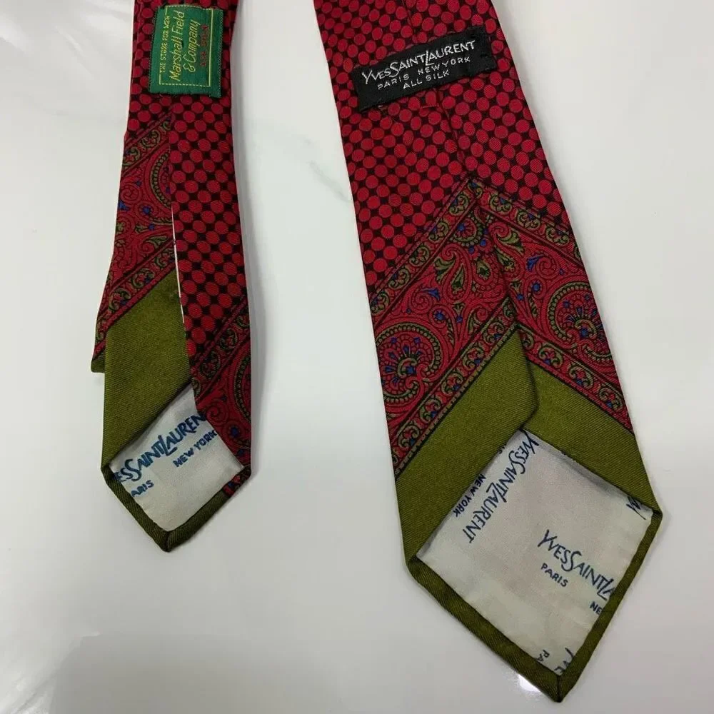 VINTAGE YVES SAINT LAURENT Silk Tie